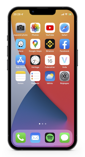Step 5: long-press an app to read the trick's instructions