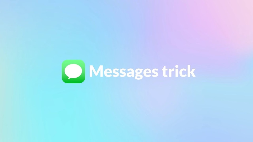 Messages trick performed with Voila on iPhone